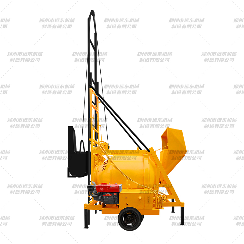 JZC320-500型柴油手动款爬梯翻斗搅拌机(图1) JZC320-500型柴油手动款爬梯翻斗搅拌机(图1)